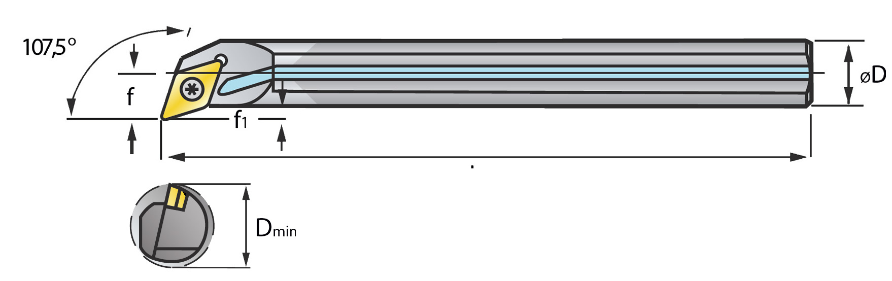 e_sdqcswR1wu7yANtt8 VHM Vollhartmetall-Bohrstange SDQC mit i.K.