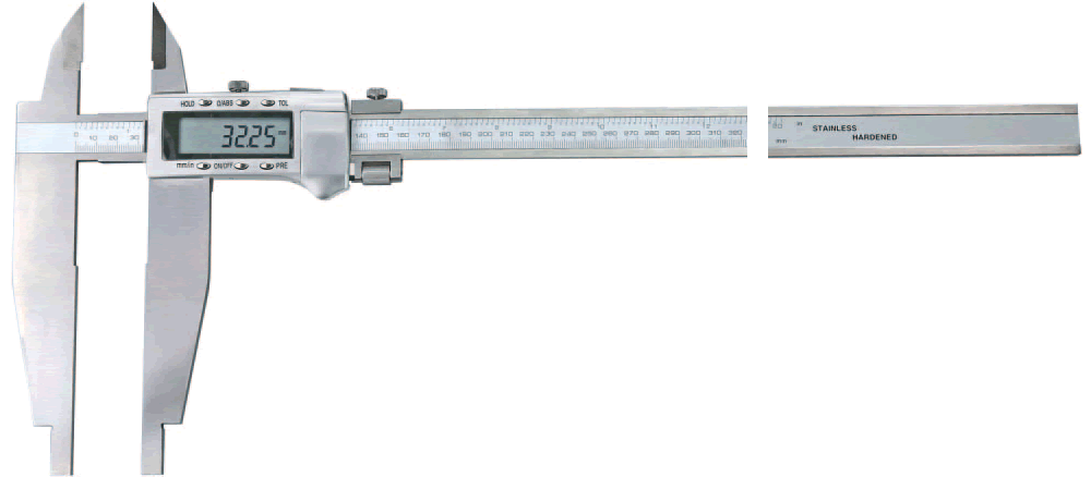 Digital-Werkstatt-Messschieber, 500 mm mit Messspitzen, DIN 862