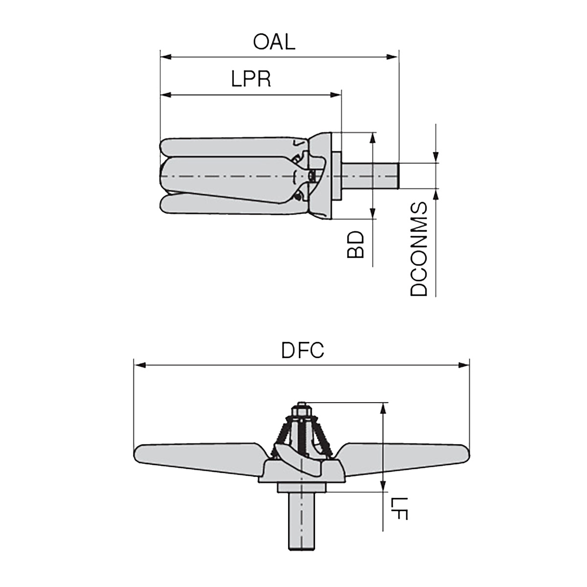 Reinigungspropeller klappbar 260 mm