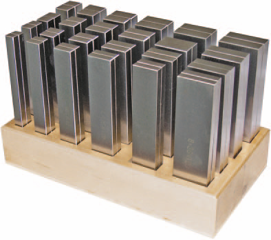 Parallelunterlagen, 24 Paare, 150 mm