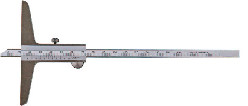 Tiefen-Messschieber Ablesung 0,05 mm, DIN 862